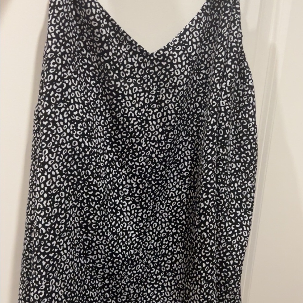 Nine West Monochrome Animal Print Top